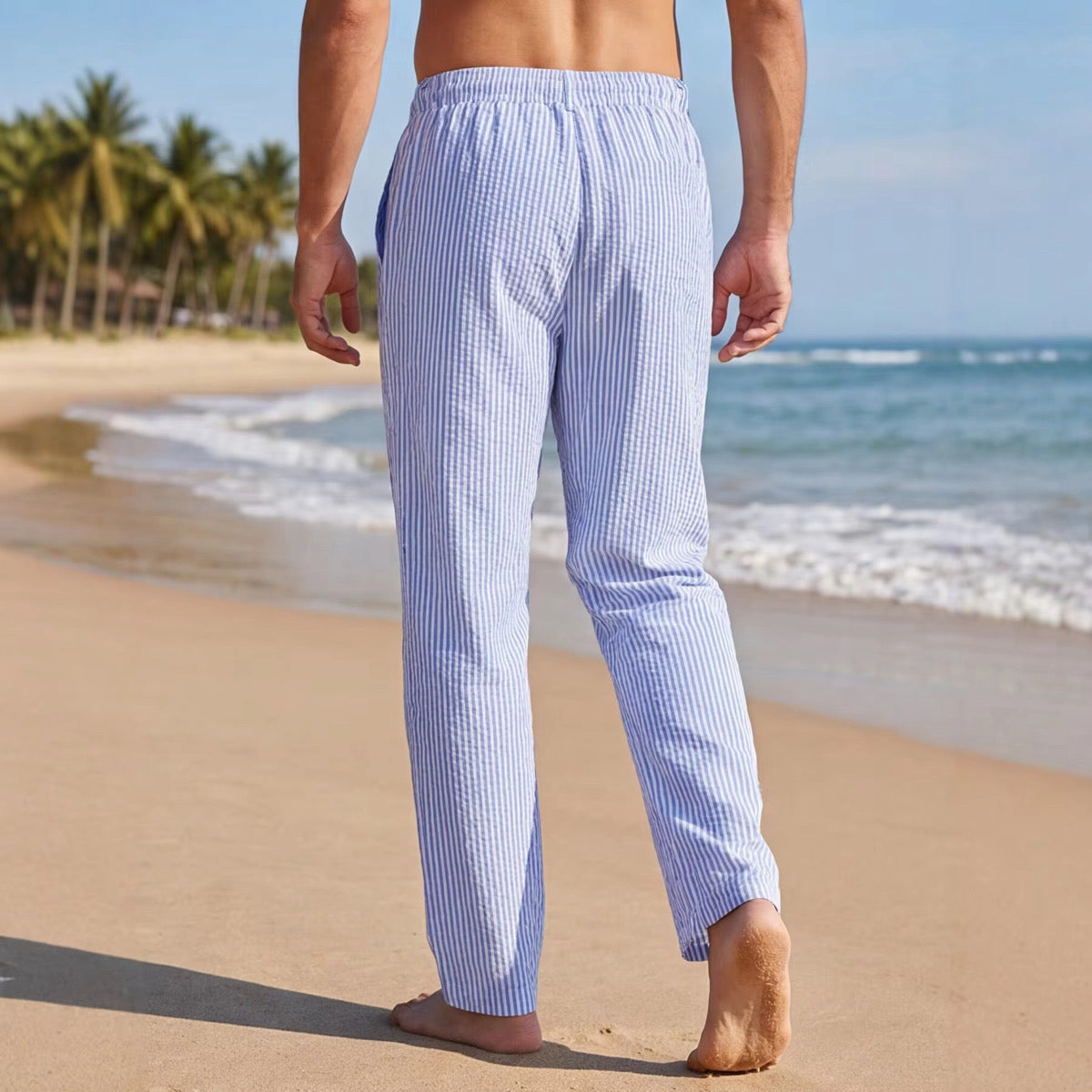 Riviera Striped Trousers
